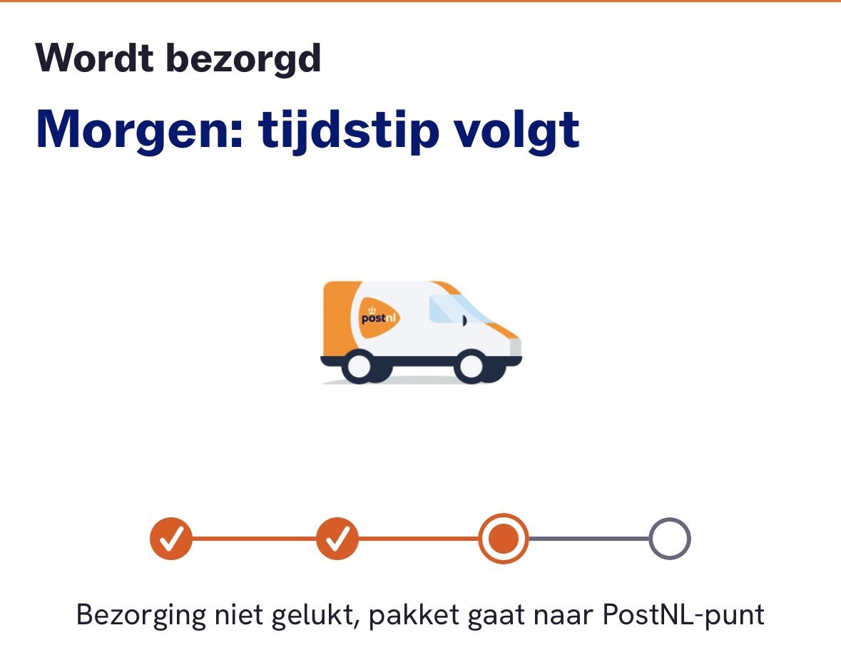 mitaantwit's tweet photo. @PostNL daar ben ik weer eens.. Waarom is het niet gelukt mijn pakket te bezorgen?
Ik zit vanaf 10.20 uur voor het raam te wachten want anders rijden jullie voorbij en krijg ik een melding met "we hebben u gemist" en nu krijg ik dit? Er is niet eens een bus door de straat gereden https://t.co/8nwmLhMwEO