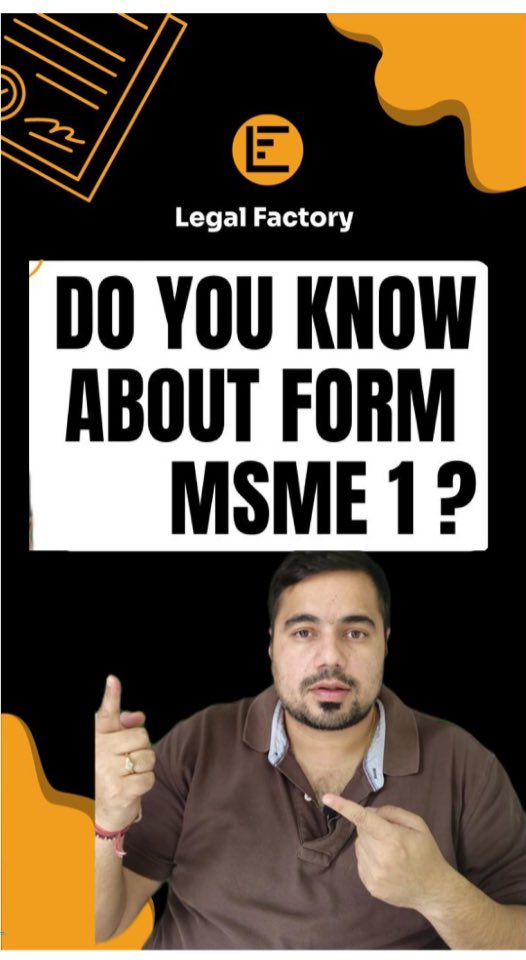 Legalfactoryin's tweet image. What is  form MSME 1 ??
Watch  full video on our YouTube channel 

youtube.com/shorts/JG6f0a6…

#taxsavingtips #incometax  #itr #startup #employment #salary #losses #profit #msme