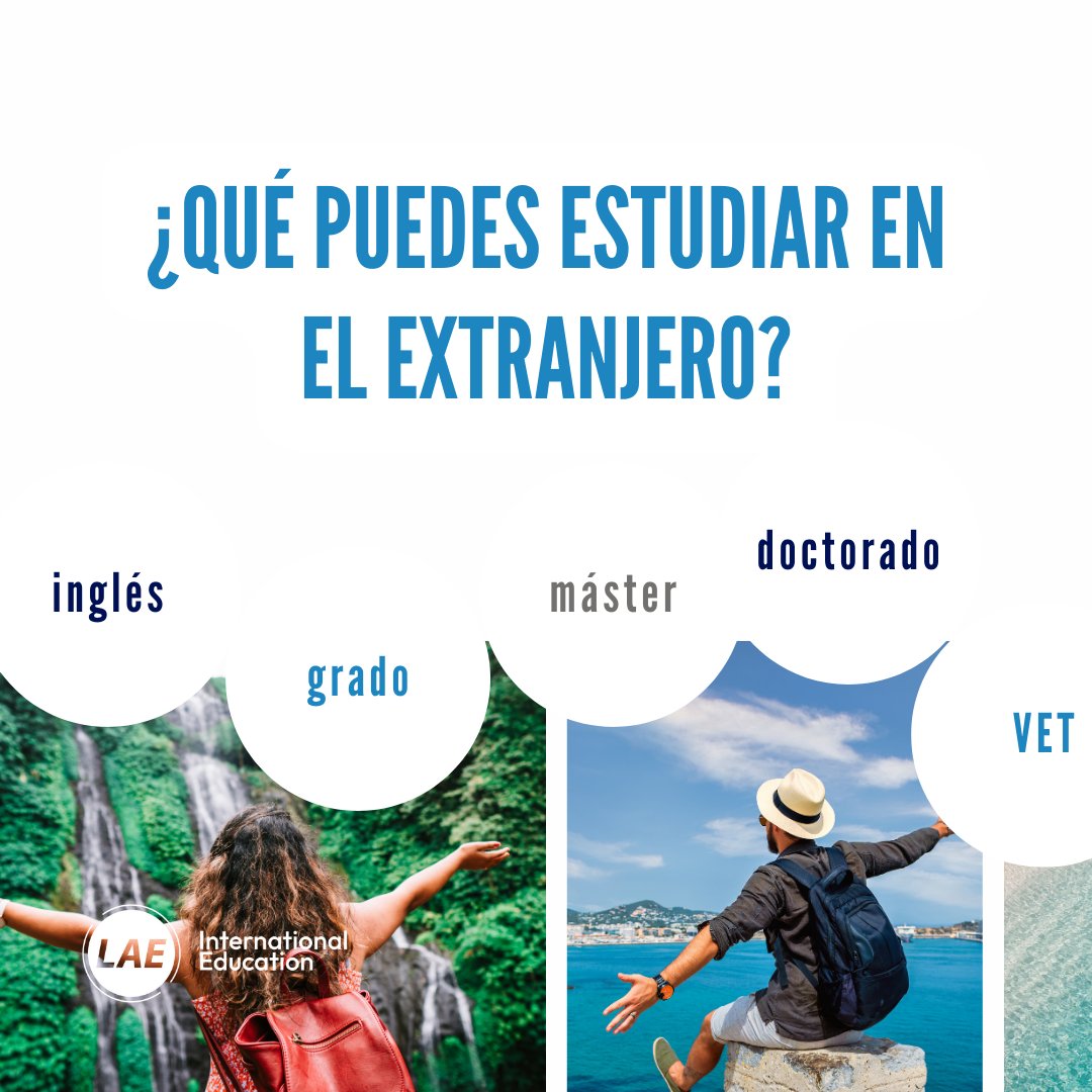 ¿Conoces todos las opciones de estudio que puedes hacer en el extranjero?🌏

Desde estudiar un curso de inglés, hacer un grado, máster, incluso un doctorado! Hasta cusos VET... que te ayudarán a perfilar tu currículum!!

Escríbenos y te ayudamos a encontrar la mejor para ti!🎓