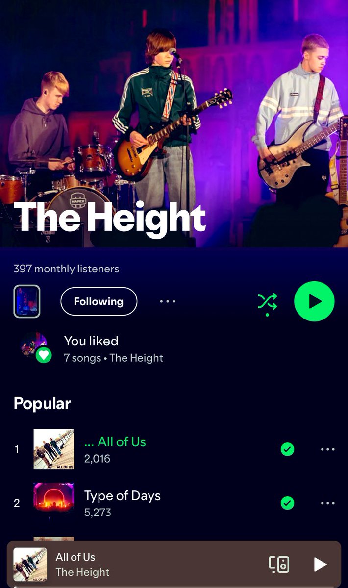 We’d just like to say a huge thank you to everyone who’s contributed to All of Us getting 2,000 Streams🙌

And it all started with a pen and paper along with an idea❤️