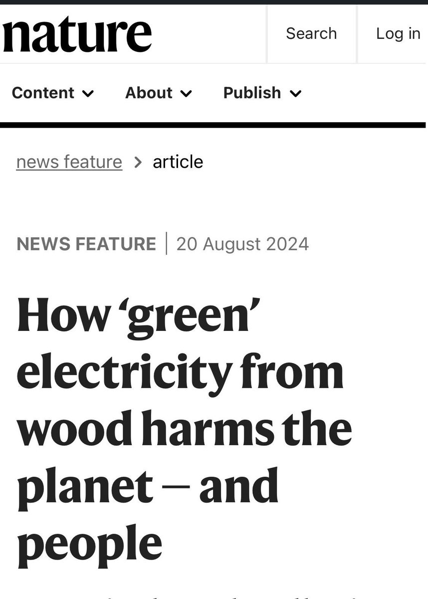 fenokkio's tweet photo. Een nieuw artikel in #NatureMagazine bespreekt opnieuw hoe de "groene goudkoorts" mensen en de planeet blijft schaden.
Het artikel stelt het Engelse #Drax en de Nederlandse @RWE_Benelux op de proef als respectievelijk ‘s werelds grootste producent en stoker van houtpellets voor onze zgn ‘groene’ energie.
Drax is ook de grootste #CO2-uitstotende elektriciteitscentrale van het Verenigd Koninkrijk, zoals blijkt uit een nieuwe jaarlijkse ranglijst van officiële gegevens verzameld door Ember. Aangedreven door #biomassa stoot Drax meer uit dan de volgende vier grootste elektriciteitscentrales samen.
RWE is de grootste in Nederland en als ze haar biomassa plannen doorzet, ook de grootste in Europa.
Tel uit je winst voor het #klimaat en de natuur.
#klimaatcrisis #itsscience #REDIII #hernieuwbare #biomass #nature #climate