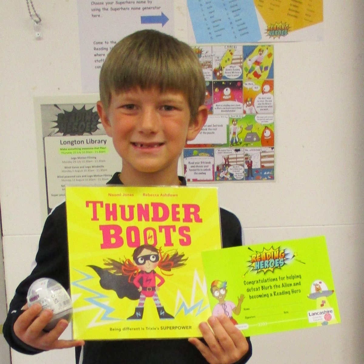 LancsLibraries's tweet image. Three cheers for some of our amazing Reading Heroes!

Let&apos;s hear it for 
Lilly from #LeylandLibrary
Alby from #LongtonLibrary
Isla, Marnie and Rowan from #AdlingtonLibrary

Get involved here
lancashire.gov.uk/libraries-and-…
#LancsReadingHeroes #LancsSummer