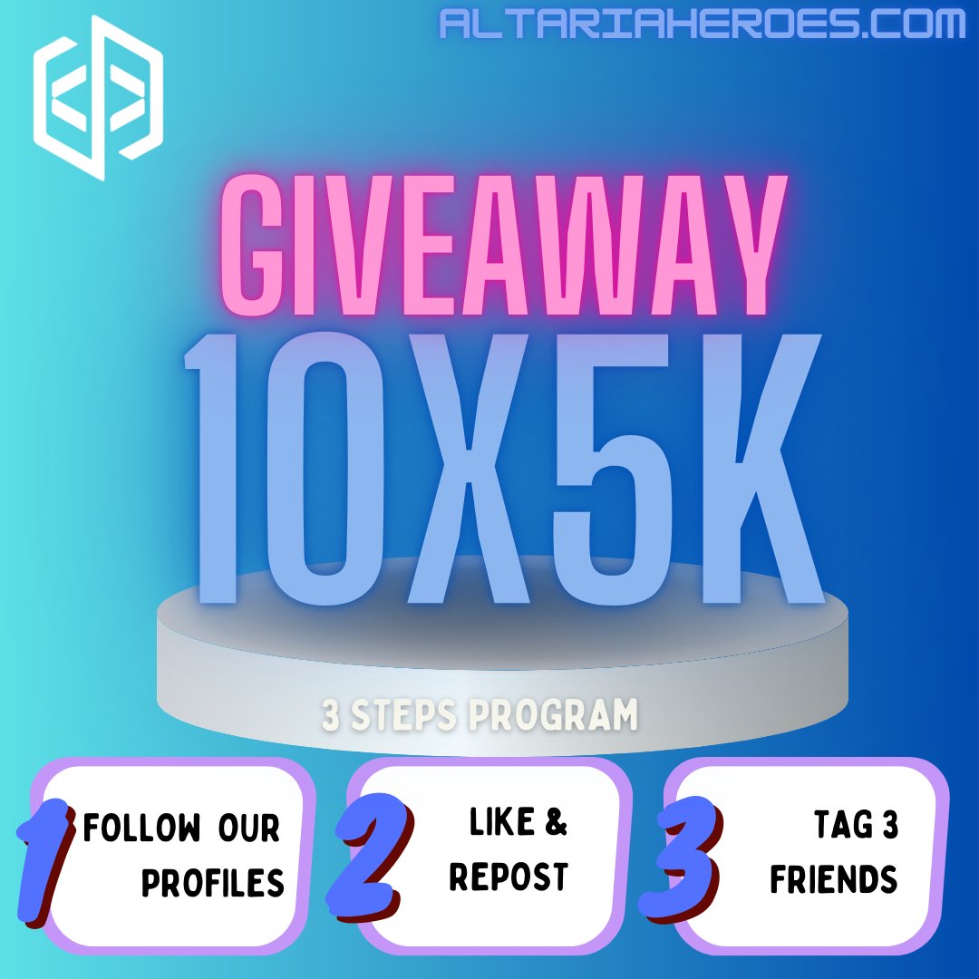 Altaria Heroes (@altariaheroes) on Twitter photo π¨ GIVEAWAY ALERT! π¨ We're giving away 10 x $5K 3-Step Challenges! π
To enter:
1οΈβ£ Follow these X profiles: <a href="/ohswedd/">Edd</a>, @altariaheroes, @altariaproject, @altarialearn
2οΈβ£ Like & Retweet this post!
3οΈβ£ Comment below by tagging 3 trader profiles!
4οΈβ£ Join our Discord: π¨ GIVEAWAY ALERT! π¨ We're giving away 10 x $5K 3-Step Challenges! π
To enter:
1οΈβ£ Follow these X profiles: <a href="/ohswedd/">Edd</a>, @altariaheroes, @altariaproject, @altarialearn
2οΈβ£ Like & Retweet this post!
3οΈβ£ Comment below by tagging 3 trader profiles!
4οΈβ£ Join our Discord: