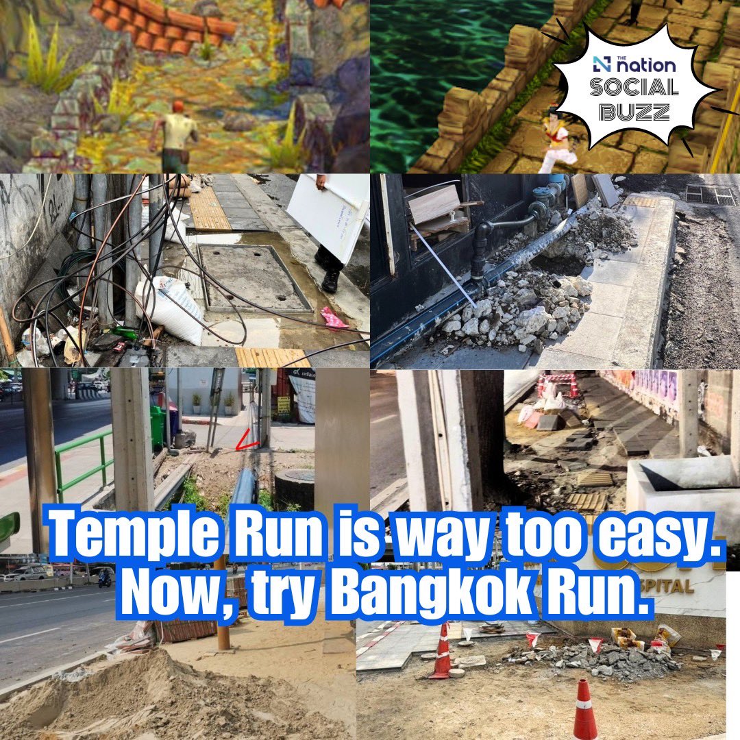 Thenationth's tweet image. “Life is a game,” they said. And Bangkok seems to demonstrate this with its footpaths.
.
What are your experiences with Bangkok footpaths?
.
#Bangkok #footpaths #sidewalk #travelbangkok #TheNationThailand