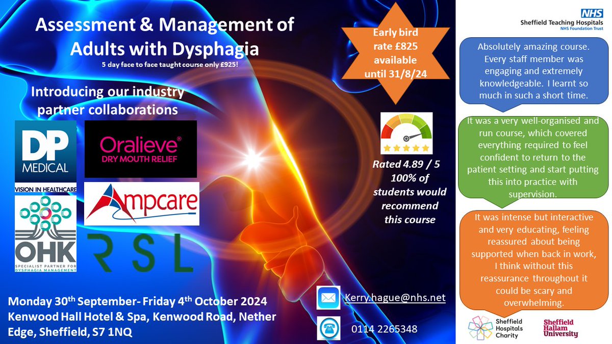 Anita Smith (@smith8anita) on Twitter photo Excited to announce our industry partner collaborations for September's Sheffield Dysphagia Course! Thanks <a href="/DpMedical/">DP Medical Systems</a> <a href="/Ampcare/">Ampcare, LLC</a> <a href="/RefreshmentSys/">Refreshment Systems</a> <a href="/Oralieve_UK/">Oralieve 💙</a> and OHK supporting students to bring theory to life in dysphagia management- it is going to be a great week! <a href="/UKSRG2/">UKSRG</a> <a href="/RCSLT/">RCSLT 💙</a> Excited to announce our industry partner collaborations for September's Sheffield Dysphagia Course! Thanks <a href="/DpMedical/">DP Medical Systems</a> <a href="/Ampcare/">Ampcare, LLC</a> <a href="/RefreshmentSys/">Refreshment Systems</a> <a href="/Oralieve_UK/">Oralieve 💙</a> and OHK supporting students to bring theory to life in dysphagia management- it is going to be a great week! <a href="/UKSRG2/">UKSRG</a> <a href="/RCSLT/">RCSLT 💙</a>