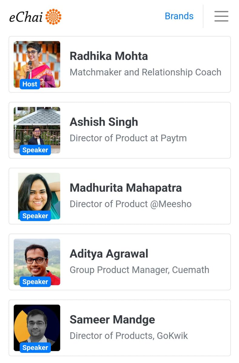 radhikamohta's tweet photo. Join us on August 24 for @eChaiVentures Product Growth meetup at @UrbanVault Headquarters in HSR✨
Please register for free
https://t.co/mWfEGOUrFx

#Bengaluru #Startups https://t.co/x39pofHl1F