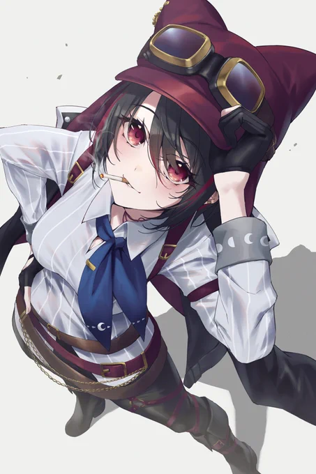 あおぎり高校新人の月赴ゐぶきちゃん描いた～ 
