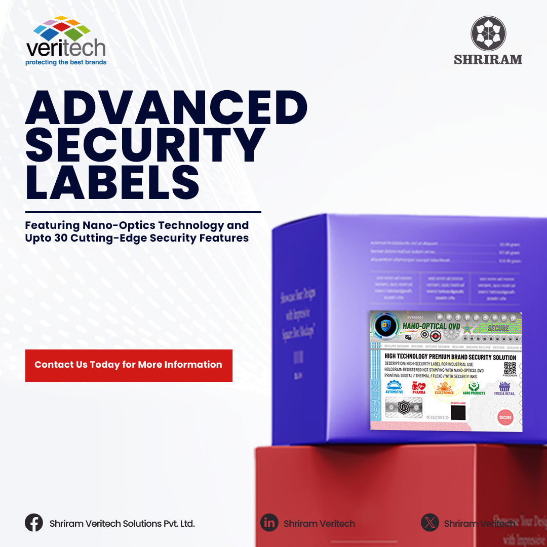 CanpacVeritech's tweet photo. Revolutionize your security with our cutting-edge Advanced Security Labels! Featuring Nano Optics Technology and up to 30 high-tech features for the ultimate protection.
Reach out for details!
https://t.co/l9kSfP7RsP
#SecurityUpgrades #NanoOptics #techfeatures #advancedlabels https://t.co/9averySChI