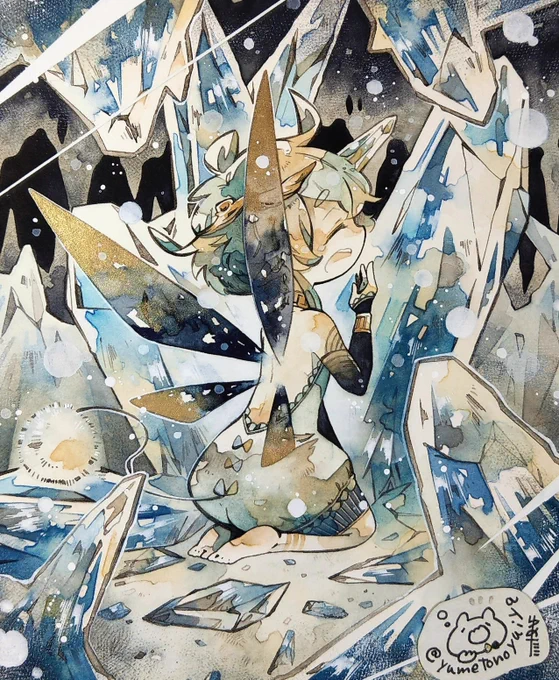 「蒼の目覚め」2022年頃制作 
