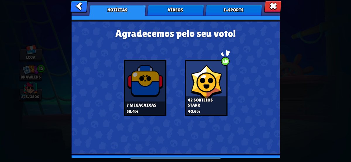 Votem nas stars 🙏🏼
#BoxVsDrops #BrawlStars