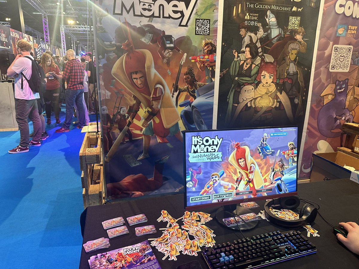 We’re at Gamescom! Come play the minimum wage edition, take some stickers and steal some NZ chocolate from us. Find the game in Indie Booth Arena, or come say hey at the CODE booth in the business hall