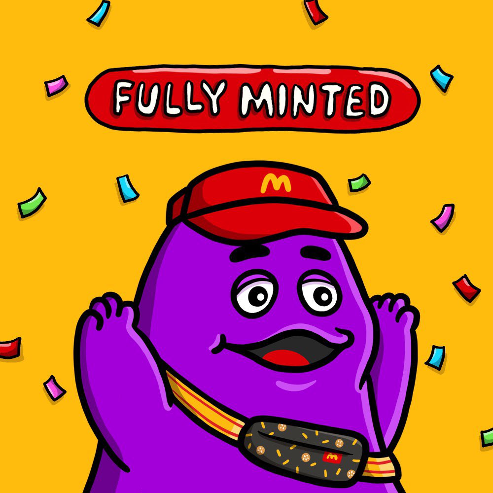 BandwagonLabs's tweet photo. Can't believe it's already been a year! 🎉 

A year ago today, we teamed up with McDonald’s Singapore to launch the Grimace Digital Collectible collection, kicking off a perk program to reward our amazing holders across Singapore!

Happy 1st Anniversary to all Grimace Holders! 💜 https://t.co/RY8qQHXm6O