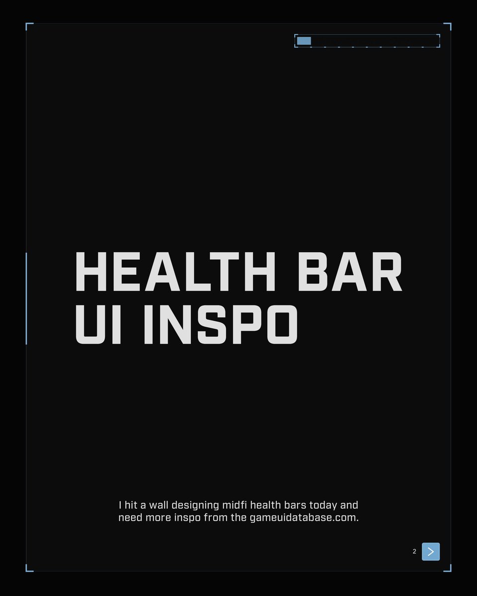 itszdub's tweet photo. Health bar UI inspo. 1/3 https://t.co/JbU5IUbM6N