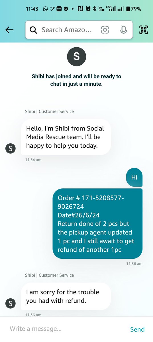 raghul12's tweet photo. @amazonIN incompetent system to handle the issue, everyone is just forwarding the complaints https://t.co/KxkJn7wmWJ