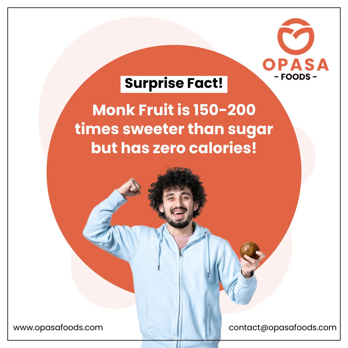OpasaFoods's tweet image. 150-200 times sweeter than sugar and zero calories? That’s Monk Fruit magic! With Opasa, you can have it all. 

#teepi #naturalflavor #healthyliving #monkfruit #soon#Teepi #GuiltFree #SugarFree #NaturalSweetener #HealthyLifestyle #MonkFruitMagic #SustainableLiving