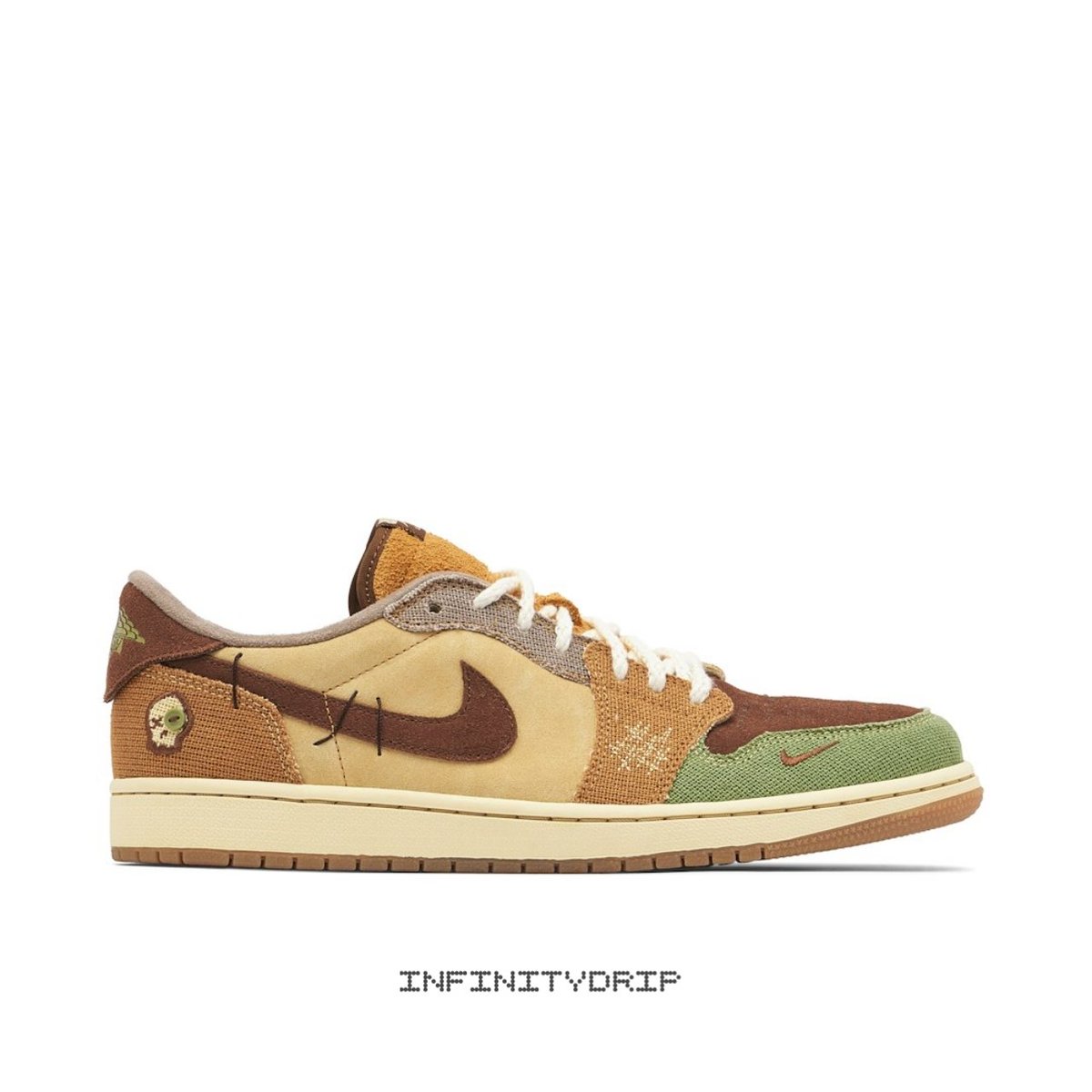 infinity_drip's tweet photo. Inspired by voodoo dolls this Jordan X Zion Williamson Air Jordan 1 Low OG "Voodoo" features a beige-coloured suede on the contrasting panel detail, round toe and a branded insole.

Don't miss out, order sizes 39 to 45 EU via https://t.co/LBcJGlw1BG https://t.co/k8dKU8JSqC