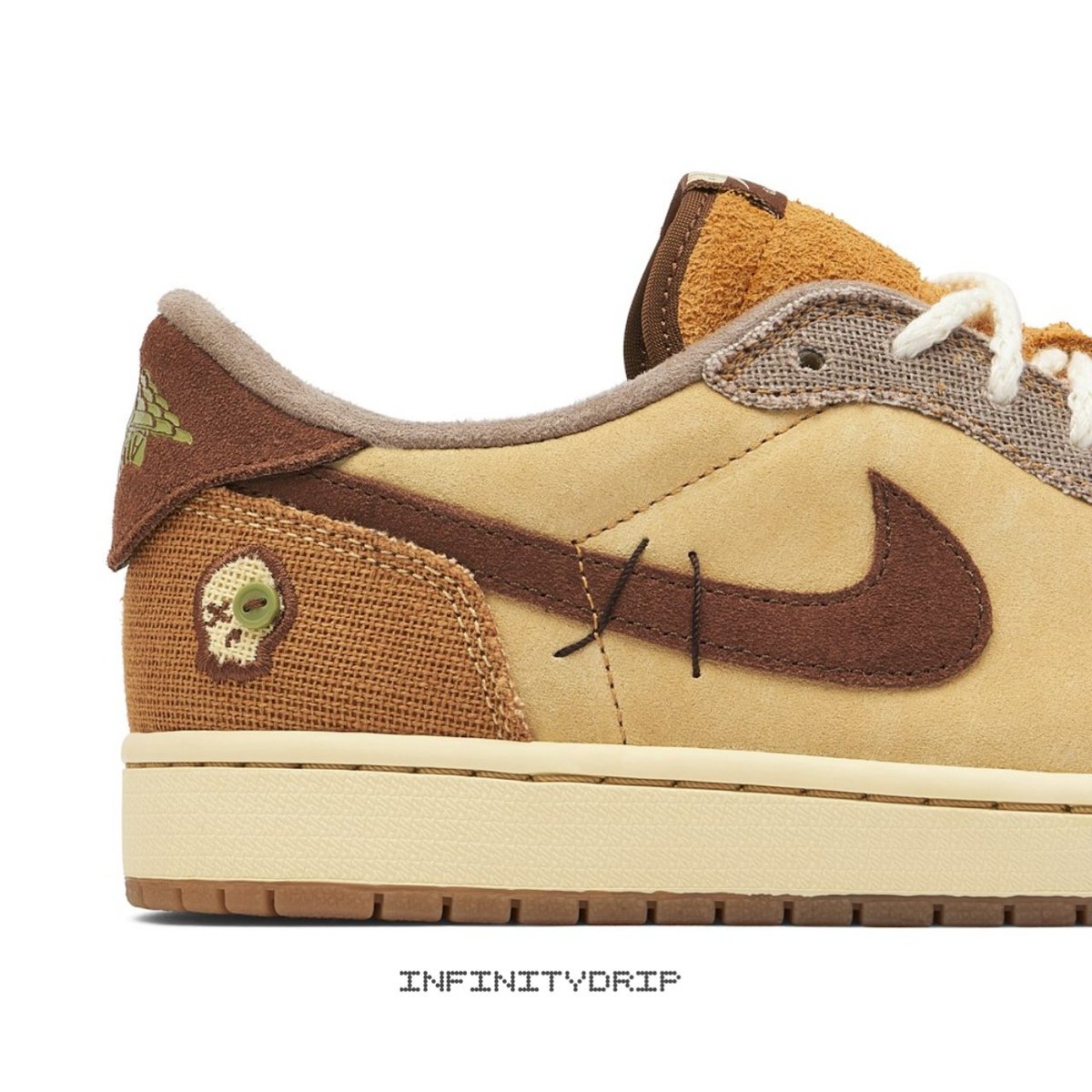 infinity_drip's tweet photo. Inspired by voodoo dolls this Jordan X Zion Williamson Air Jordan 1 Low OG "Voodoo" features a beige-coloured suede on the contrasting panel detail, round toe and a branded insole.

Don't miss out, order sizes 39 to 45 EU via https://t.co/LBcJGlw1BG https://t.co/k8dKU8JSqC