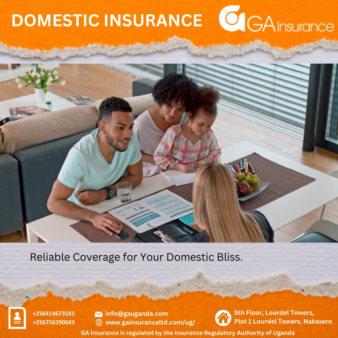 ga_uganda's tweet photo. Domestic package insurance is a comprehensive way to safeguard one's home and personal belongings against unforeseen events, offering peace of mind to homeowners.
Contact us today for more information.
#GAInsuranceUganda #DomesticInsurance #HomeProtection https://t.co/P1lTpEbv8C