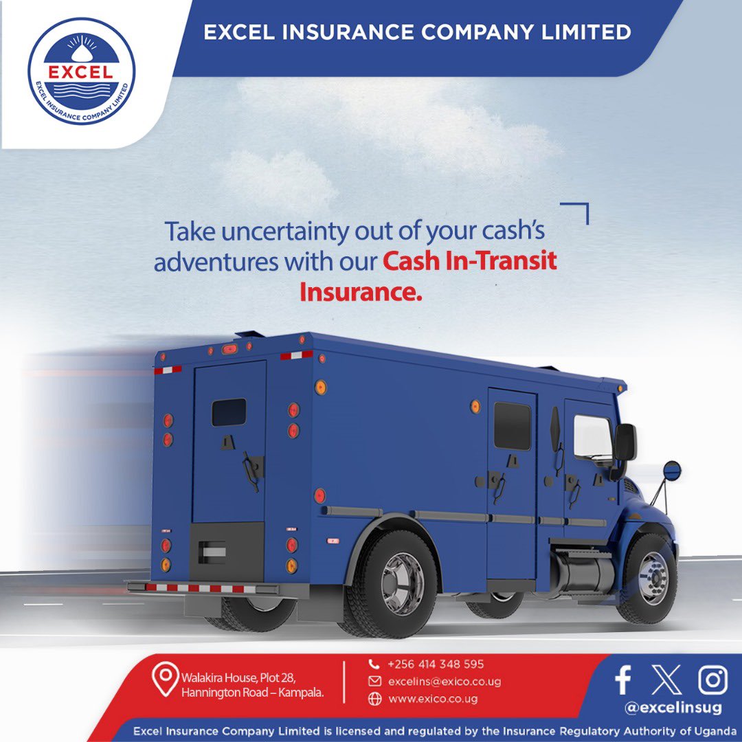excelinsug_'s tweet photo. When your cash is out of sight, don’t let it be out of mind. With our Cash In Transit Insurance, you can relax confident that your money is secure. 
 
Visit our website https://t.co/5ZcOmRvAlH for more information.
 
#EXICO #CashInTransit https://t.co/mPVmhGrpfP