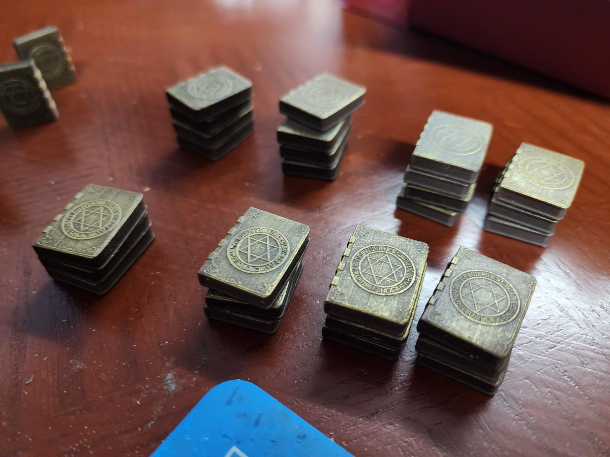 onincognito's tweet photo. Marcille's spell book/magic tokens https://t.co/t4paFDuVYP