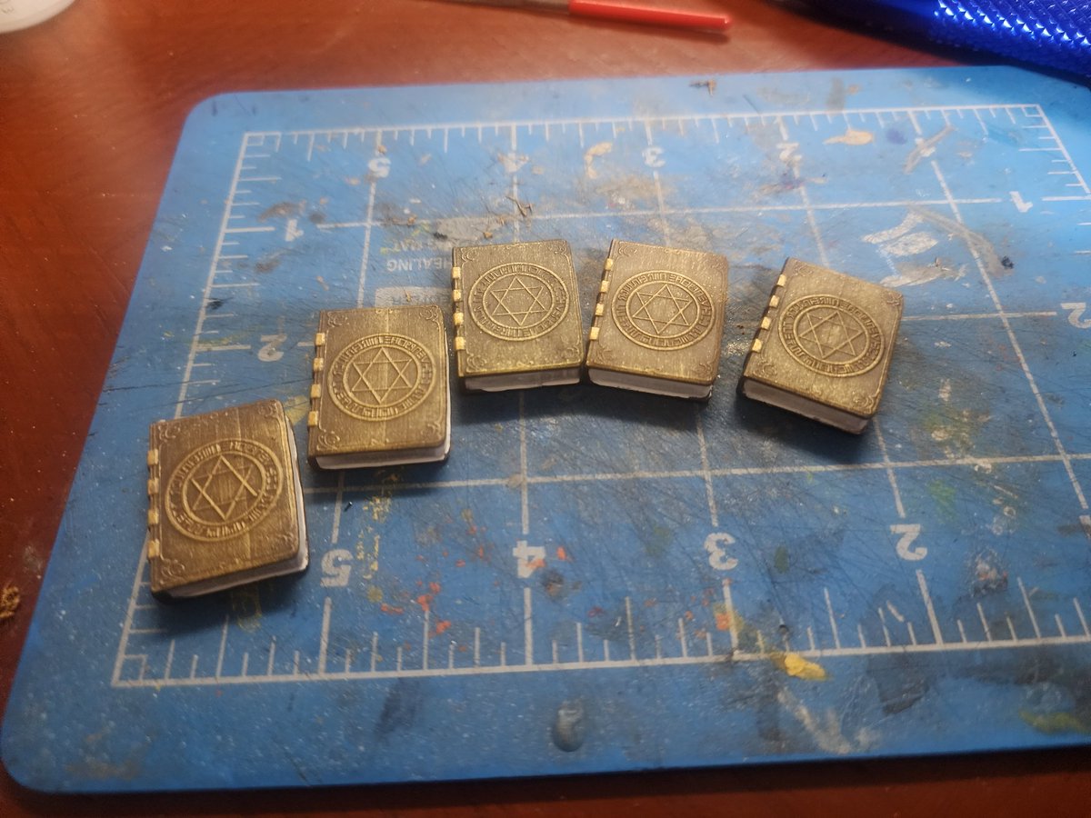 onincognito's tweet photo. Marcille's spell book/magic tokens https://t.co/t4paFDuVYP