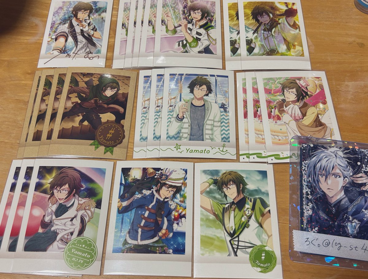 log_st4's tweet photo. 《交換譲渡》 アイドリッシュセブン アイナナ ムビナナ ウエハース メタカ ぱしゃこれ 箔押し 

譲：大和、三月、壮五、ナギ、龍之介、悠、トウマ、巳波、虎於
求：同異種環、楽or定価+送料

まとめての方優先
同異種何でも検討いたします。
ゆうちょ銀行PayPay対応
検索からもお待ちしております。
↓ https://t.co/JawUkvR037