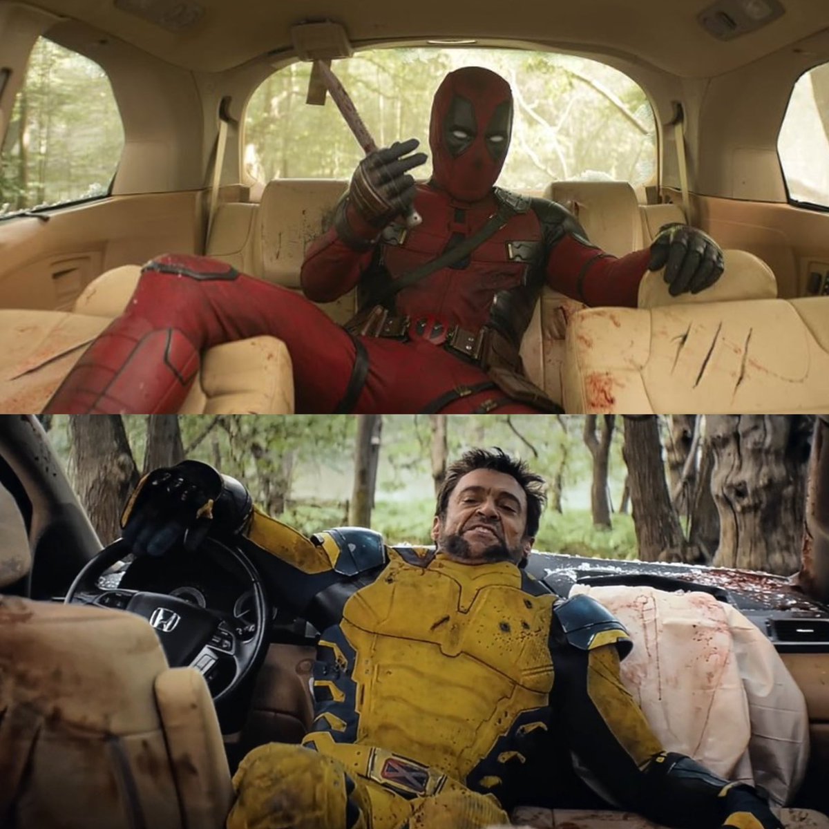 WolverSteve's tweet photo. Morning world… No rest for the wicked ⚔️❤️💛 \|/
#DeadpoolAndWolverine #Wolverine #Deadpool #cometogether #CarFight #WolverineAndAsshole #hughjackman #RyanReynolds #WolverineWednesday https://t.co/HUAaKhoKmX