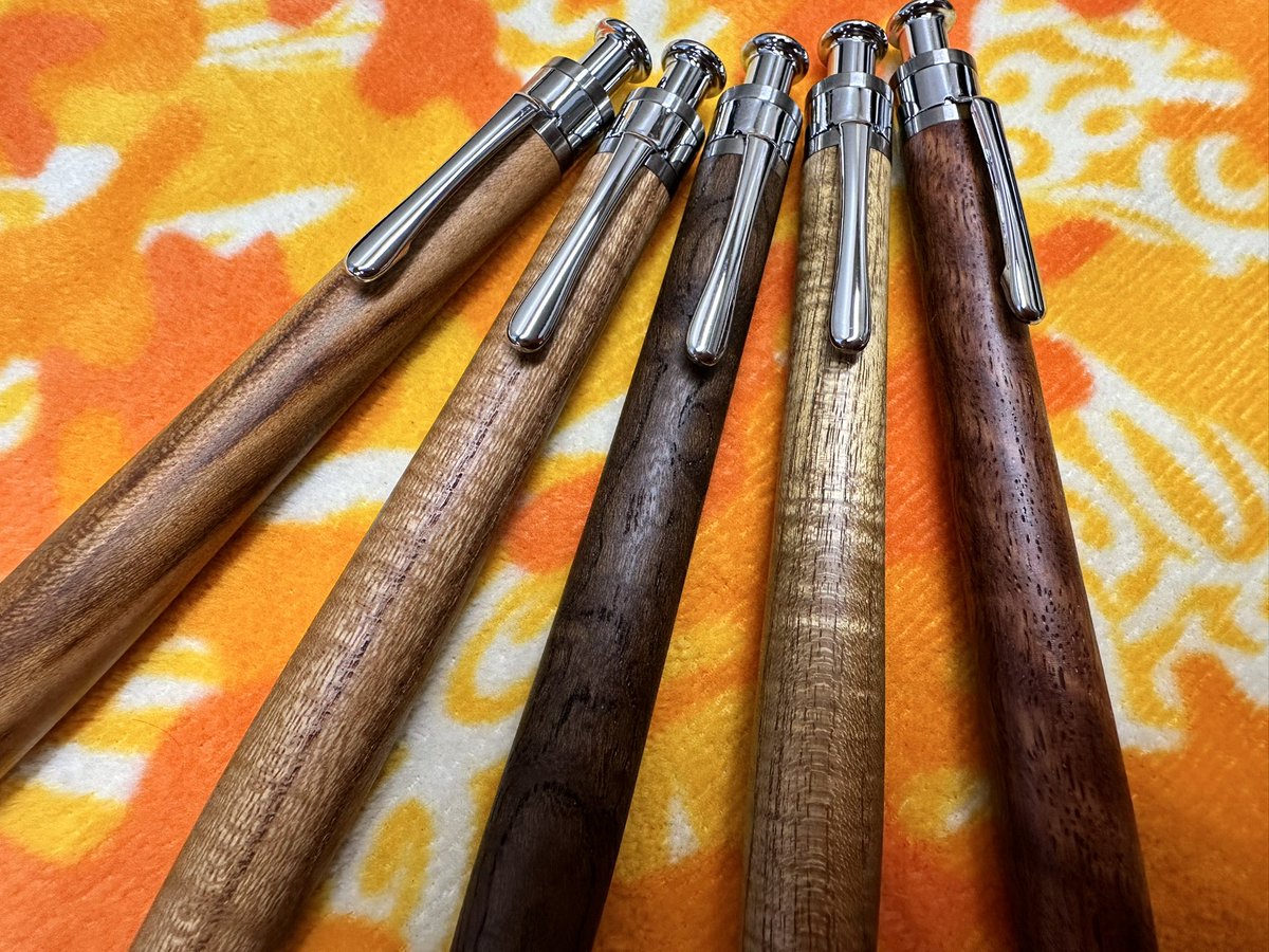 setu200409's tweet photo. We are showcasing our wooden pens in preparation for the San Francisco Pen Show. We will be bringing ballpoint pens, mechanical pencils, multifunction pens, and fountain pens.
#penshows
#sfpenshow2024
#sfpenshow
#pen https://t.co/jZAx9FOzdX