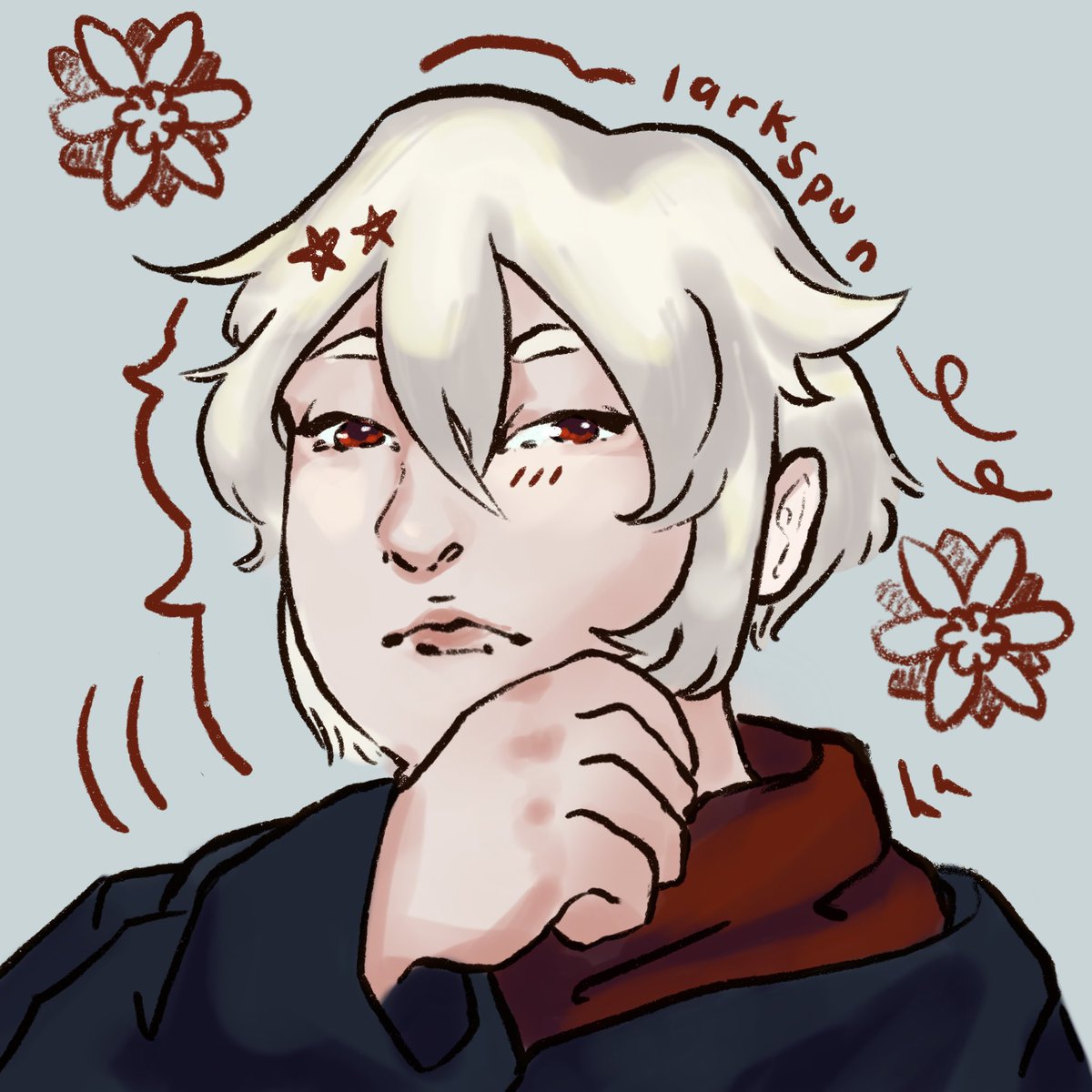larkspun's tweet photo. thanks @TrevorIsGood for letting me draw u and ur super cute oc!!! 

Character on the right is from Red Reaper, Trevor’s free game!! u can find the link to play it on her profile 🥰

+ MY SLOTS R STILL OPEN!!! let me draw u!! and ur super cute ocs!!! https://t.co/hB4keZlGQr