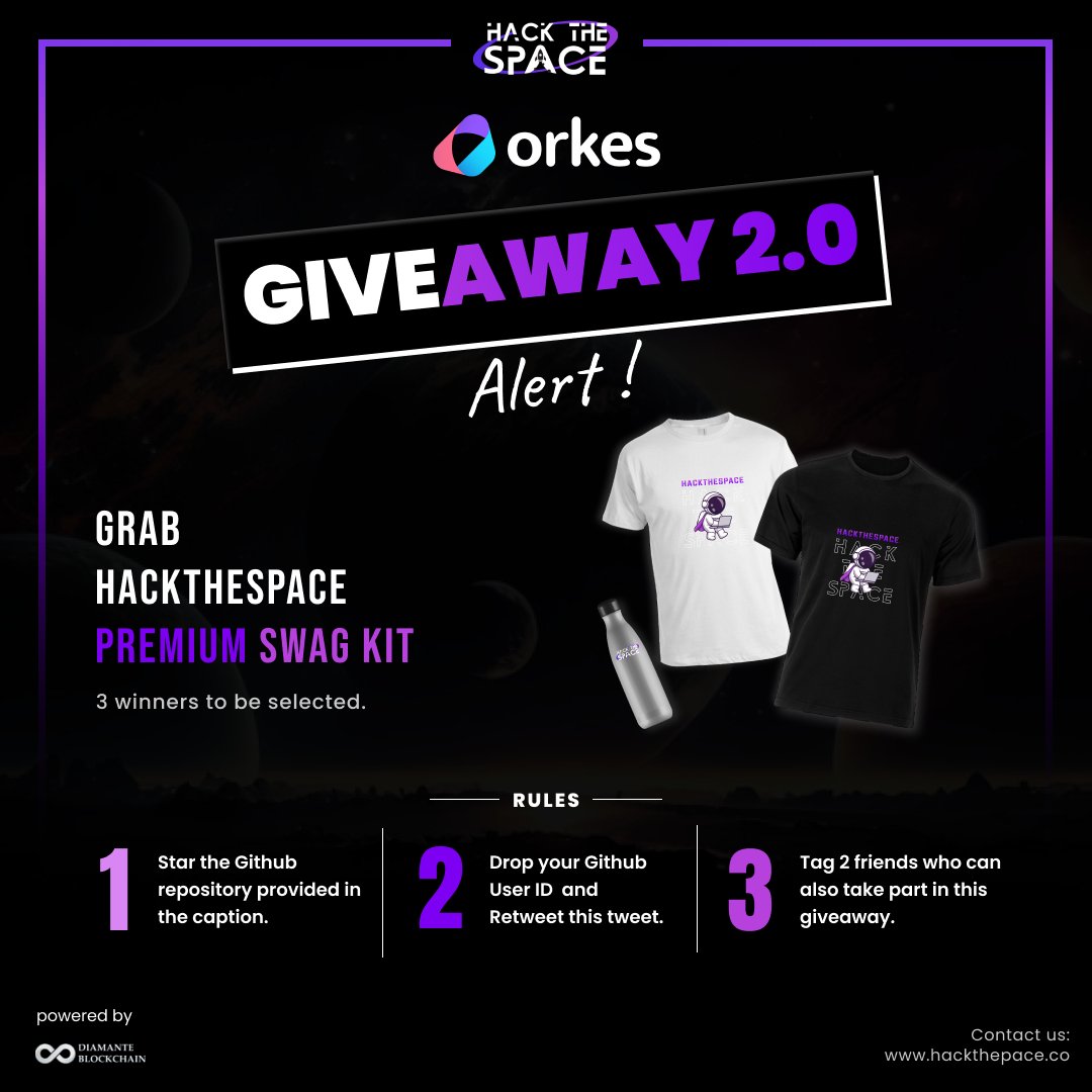 Missed out last time? No worries 🎉
Giveaway 2.0 is here with a chance to win 1 of 3 premium swag kits! 🏆

Hurry up and follow the rules—let's see who scores big this time!  🤩

🚀 Star the GitHub repository: github.com/conductor-oss/…

#Giveaway #hackathon2024 #hackthespace #hts