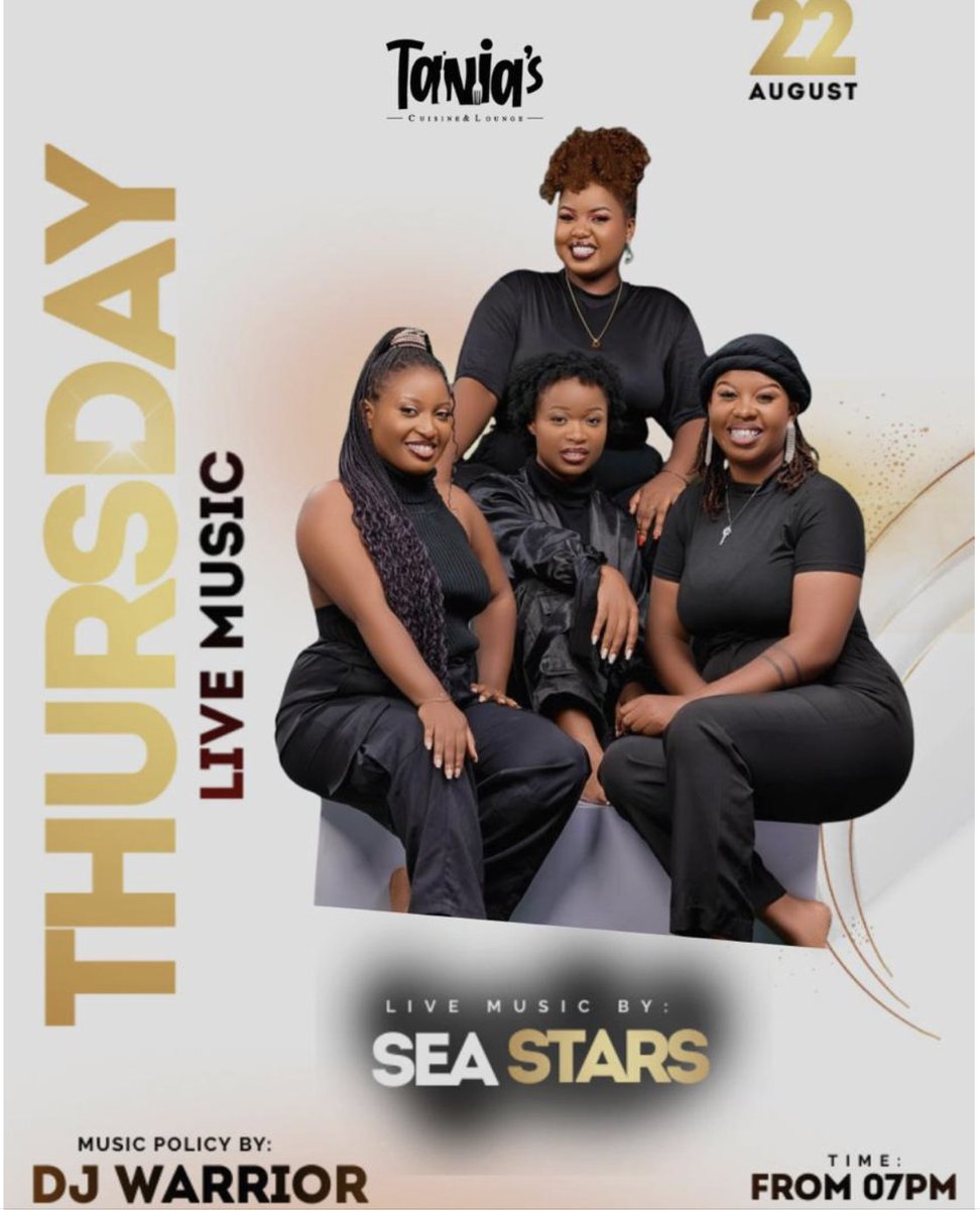 Hey hey it's around the corner. The Thursday Vibe 
Book your spot before it's too late