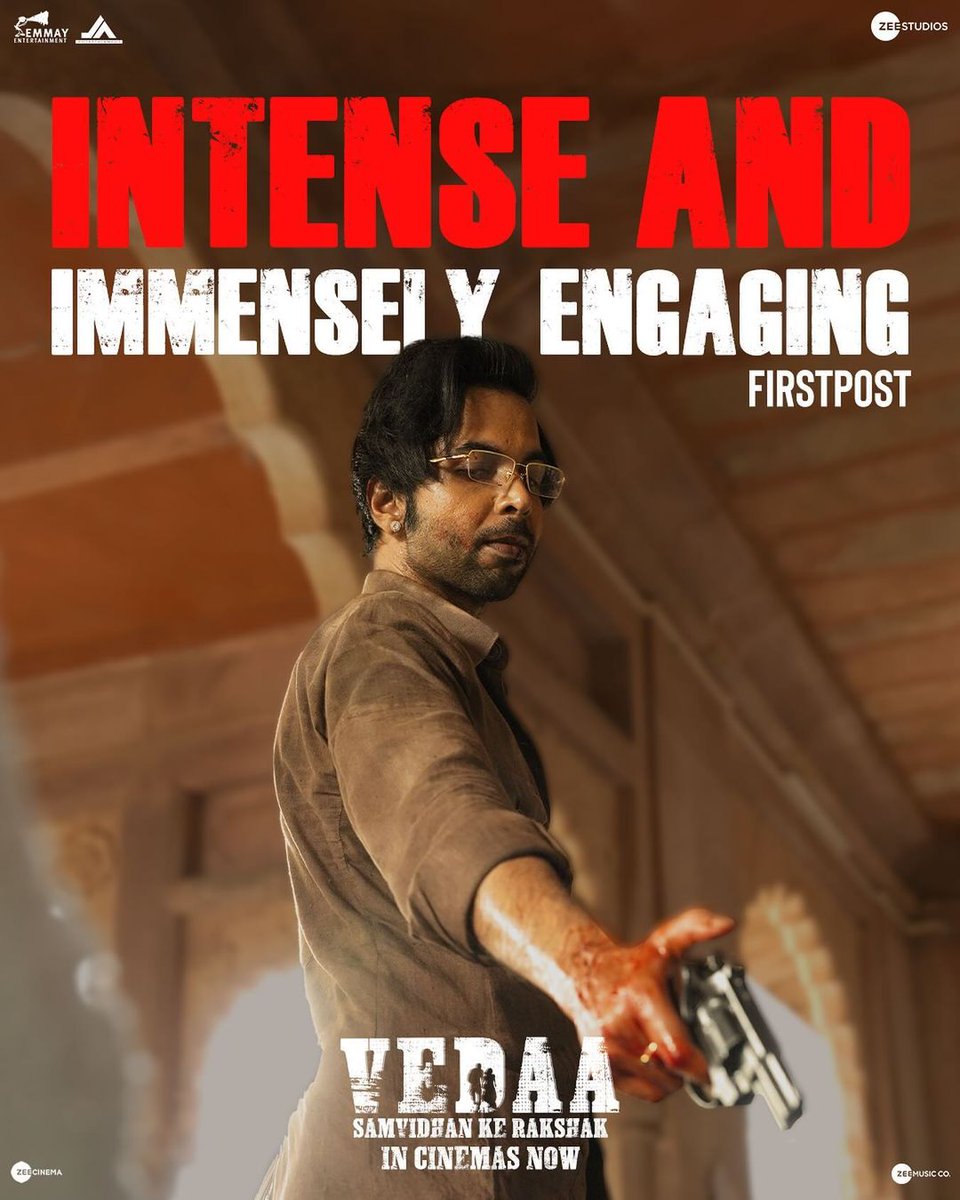 INOXMovies's tweet photo. Here’s a reminder to NOT miss out on this intense and powerful story of Vedaa!
Book your tickets- https://t.co/eglrRd0pPq
#Vedaa at #PVRINOX now! 🇮🇳
#thejohnabraham #sharvari #nowitsabhi #tamannaahspeaks #nikkhiladvani #onlyemmay #madhubhojwani #zeemusiccompany #zeecinema https://t.co/1Hfzg8Yk4k