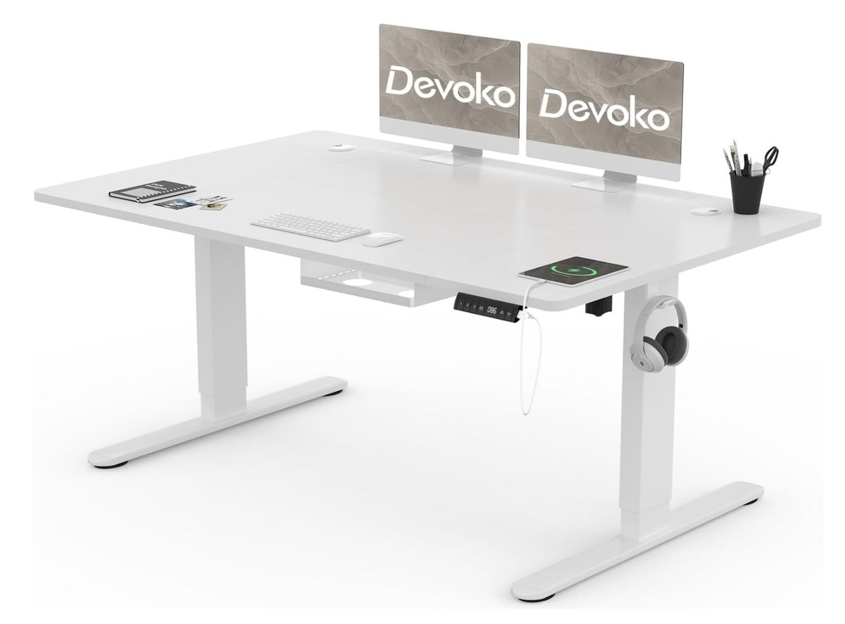 GeekDiscounts's tweet photo. Ad: 20% Discount #Devoko Height Adjustable Desk 140 x 80 cm with USB-A Charging Port - DE 🇩🇪 https://t.co/N3hn2PJNtt https://t.co/lDvXcPKXJA