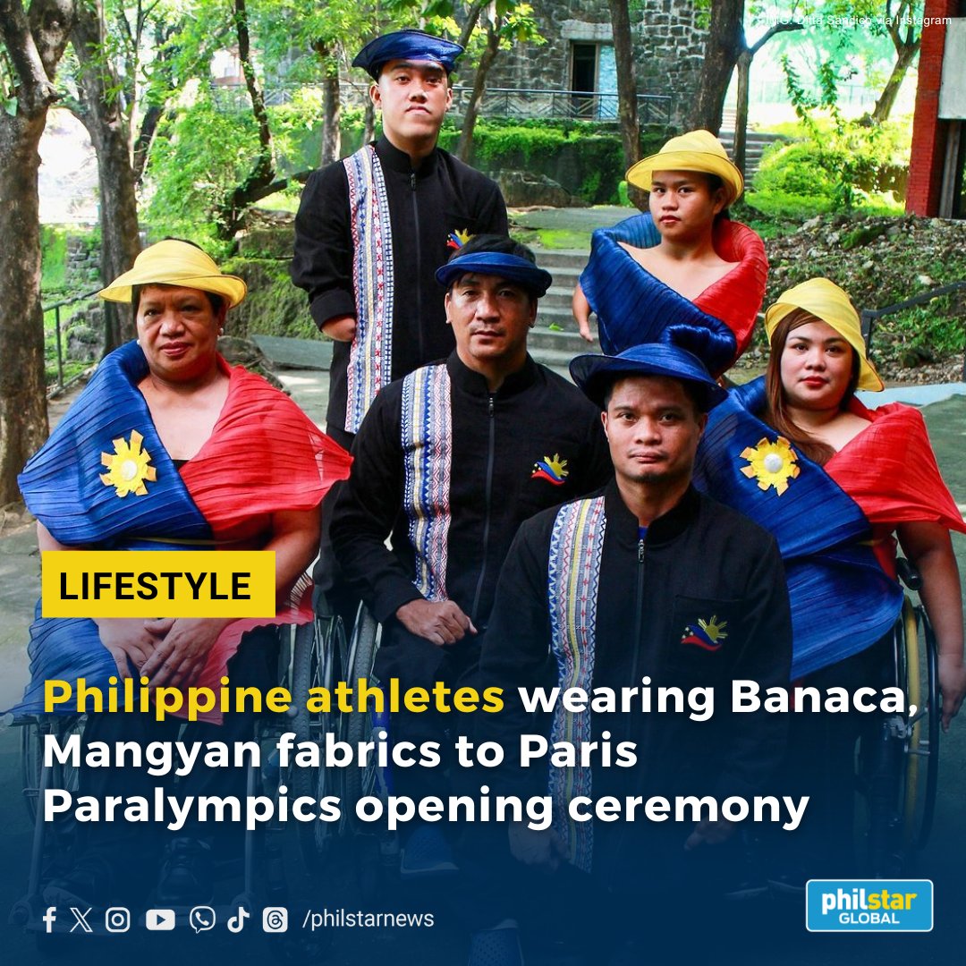 PhilstarNews's tweet photo. GOOD LUCK, PH PARALYMPIANS! 🫶

In just several days, Paralympians will take over Paris for the 2024 Paralympic Games, including six athletes from the Philippines.

The Filipino athletes will be wearing outfits designed by Ditta Sandico and assisted by Janinna Santos.

Read: https://t.co/ync4ZroxqW
