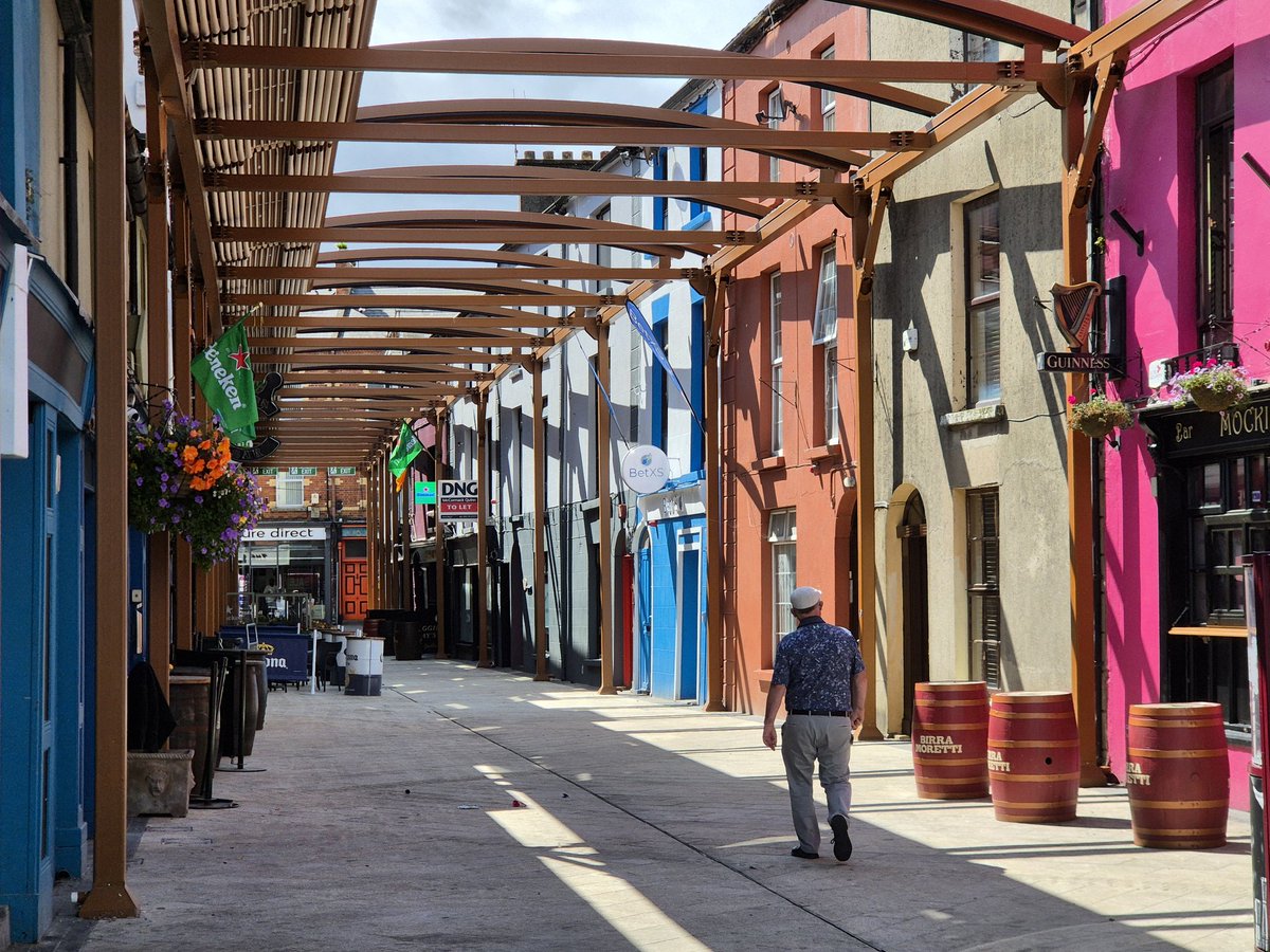 Monck Street, Wexford. Ireland's first full street retractable canopy.