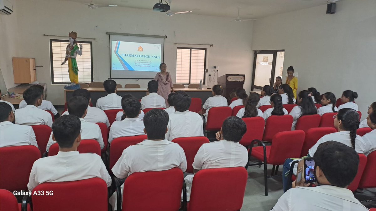 ✨Awareness Session on Pharmacovigilance By PPvC 046 ...

Expert Speaker:- Dr Namrata shah  and Dr Janki Lukhi ...

Topics Covered:- 
➡️Introduction to Pharmacovigilance 
➡️ Pharmacovigilance in India 
➡️ Pharmacovigilance in Ayurveda

The session was very interactive.