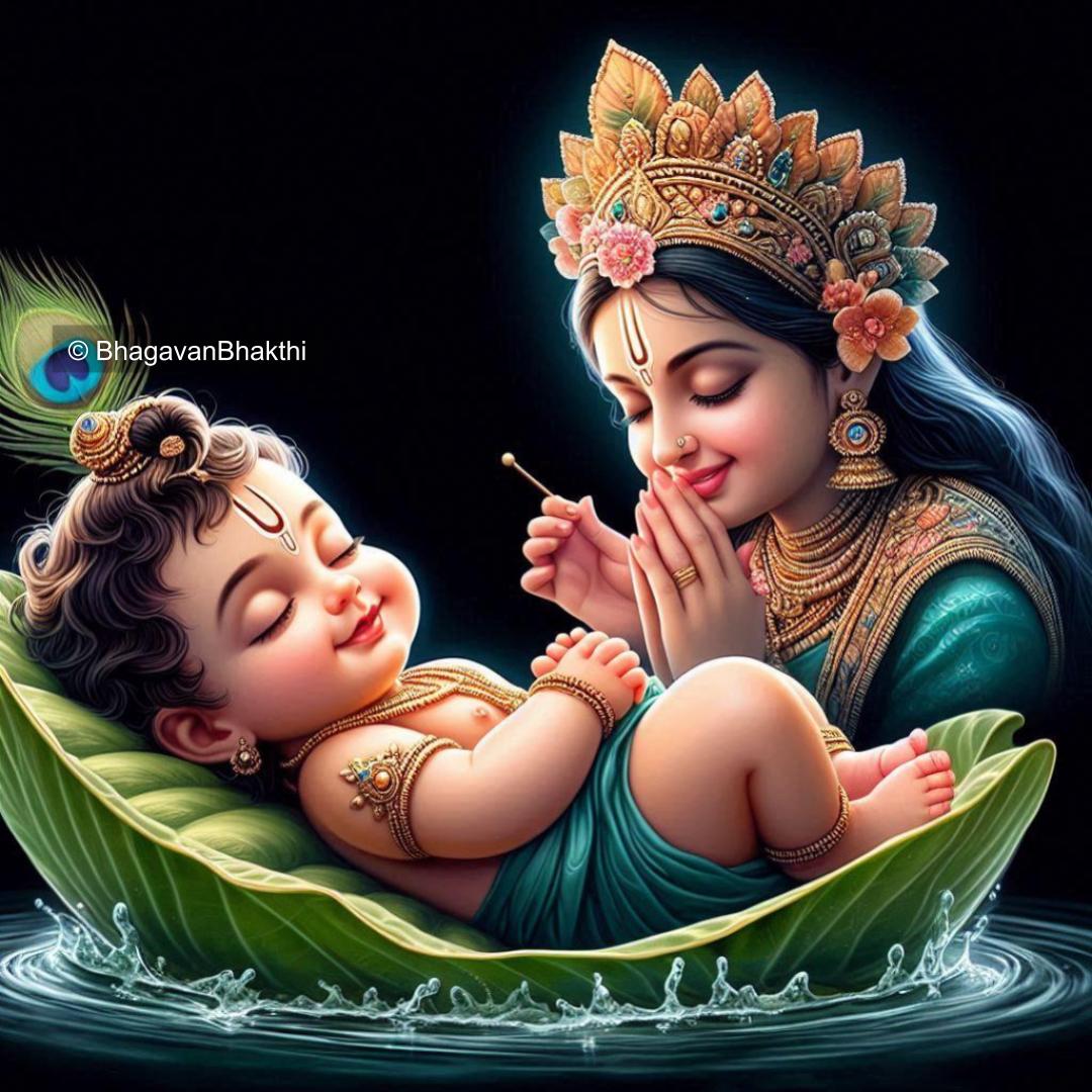 BhagavanBhakthi's tweet photo. Baby Krishna sleeping on leaf (Before Creation - Hinduism)
#littlekrishna #babykrishna #beforecreation #krishna #lordkrishna #goddesslakshmi #radhakrishna #janmashtami #vrindavan #radheradhe #harekrishna #krishnalove #radheshyam #krishnajanmashtami #radhekrishna https://t.co/opOmP8yrci