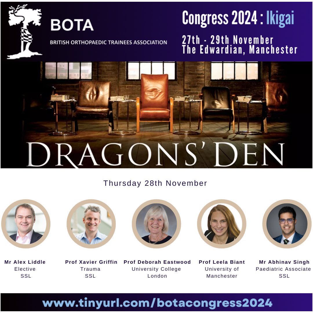BOTA (@bota_uk) on Twitter photo 🐲Dragons' Den🐉
Pitch your ideas and make your dreams into reality with investments 💷
Our awesome dragons are <a href="/deboraheastwood/">Deborah Eastwood</a>, <a href="/xlgriffin/">Xavier Griffin</a>, <a href="/ADLiddle/">Alex Liddle</a>, <a href="/LeelaBiant/">Leela Biant</a> & <a href="/OrthoSingh/">Abhinav Singh</a> 🤩
EARLY BIRD TICKET/ ABSTRACT DEADLINE: 31st August
Join us at: tinyurl.com/botacongress20…
#Ikigai 🐲Dragons' Den🐉
Pitch your ideas and make your dreams into reality with investments 💷
Our awesome dragons are <a href="/deboraheastwood/">Deborah Eastwood</a>, <a href="/xlgriffin/">Xavier Griffin</a>, <a href="/ADLiddle/">Alex Liddle</a>, <a href="/LeelaBiant/">Leela Biant</a> & <a href="/OrthoSingh/">Abhinav Singh</a> 🤩
EARLY BIRD TICKET/ ABSTRACT DEADLINE: 31st August
Join us at: tinyurl.com/botacongress20…
#Ikigai