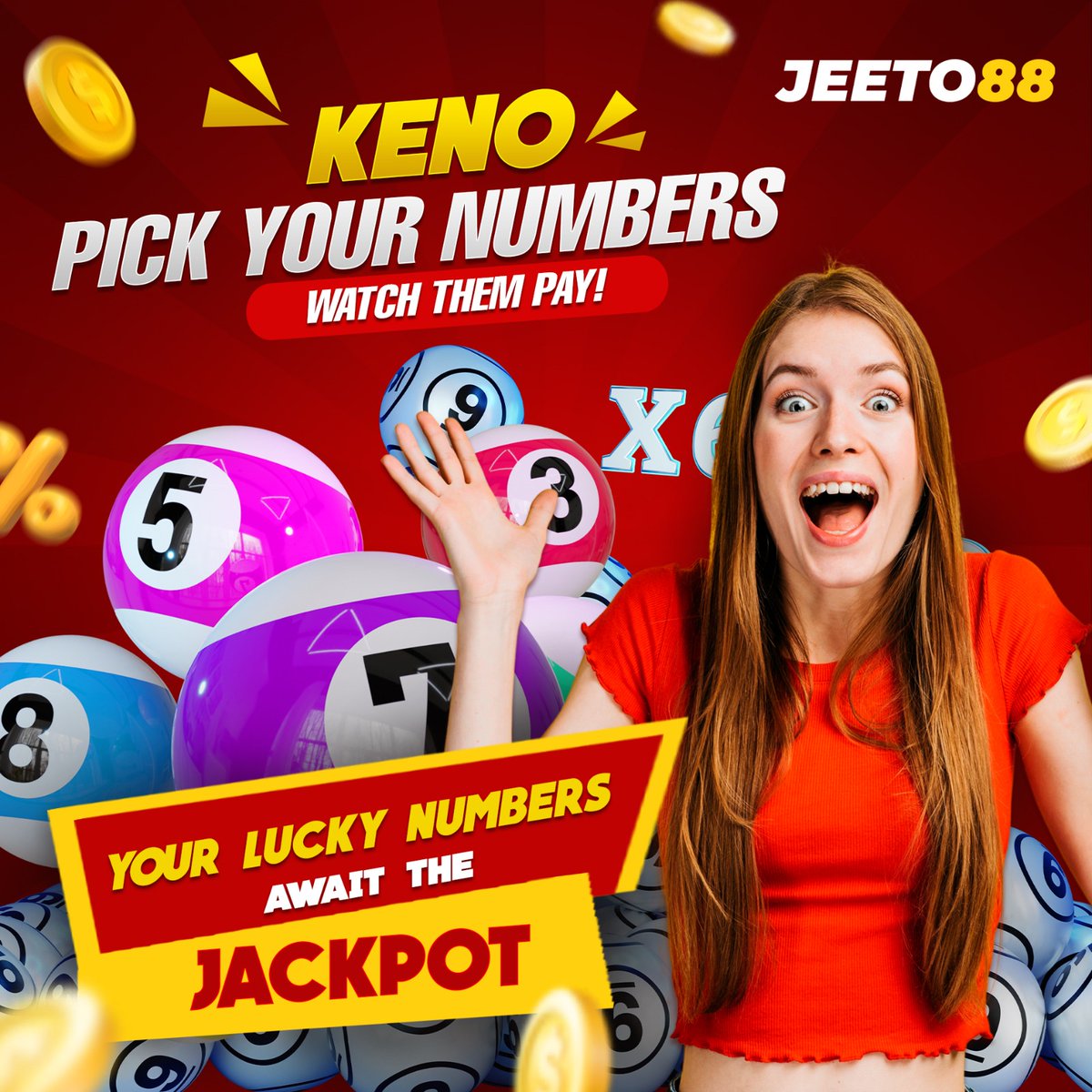 jeeto88's tweet photo. 🎱 Pick your numbers and watch them pay at #jeeto88! 💸 Your lucky numbers are ready to hit the jackpot! #Keno #JackpotAwaits #PickAndWin
👉https://t.co/DFEDu4ZDKc
#livecasino #onlinecasinogames #jeeto88aviator #aviatorgame https://t.co/DUqIQp2lD1
