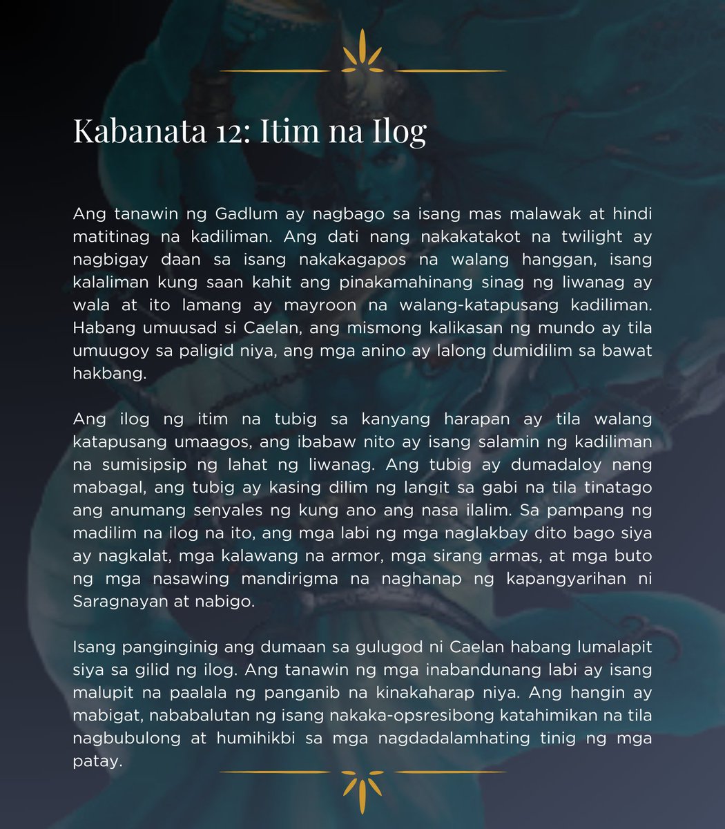 HIEITHYS's tweet photo. ㅤ

ㅤㅤㅤㅤㅤㅤ𝕮𝖔𝖓𝖘𝖔𝖗𝖙 𝖔𝖋 𝖙𝖍𝖊 𝕹𝖎𝖌𝖍𝖙ㅤ
ㅤ                             Kabanata XII
ㅤ                            #EnigmaPlots

ㅤ https://t.co/H9FZ1WtsBv