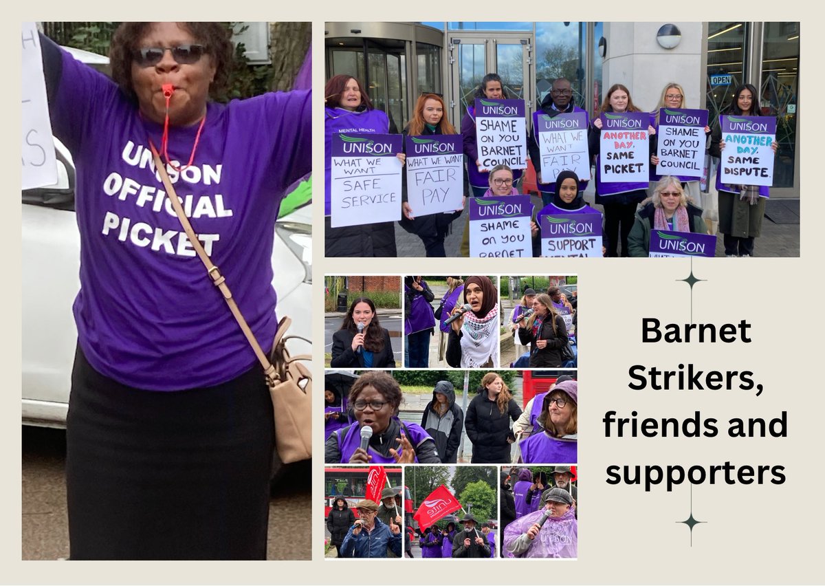 barnet_unison's tweet photo. Support #BarnetUNISON mental health social worker strikers
356 days since the dispute first began……
81 days of strike action ✊
#StopStrikeBreaking
@UNISONSteve @lynmarieohara @UNISONLibby https://t.co/KZJ2wSxhcI