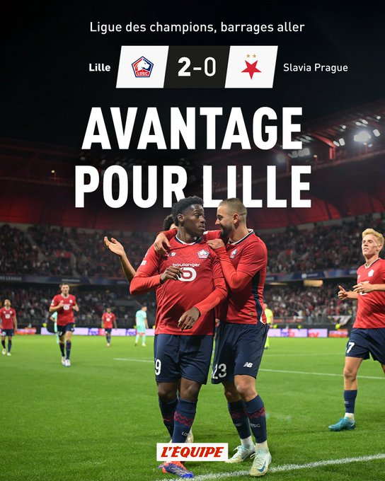 MarieMarilou_'s tweet photo. #Lille s'impose face au #SlaviaPrague et prend l'avantage avant le match retour le 28 août prochain : https://t.co/p0vxoZoeUT #LOSCSLA https://t.co/gBBzqcp70j