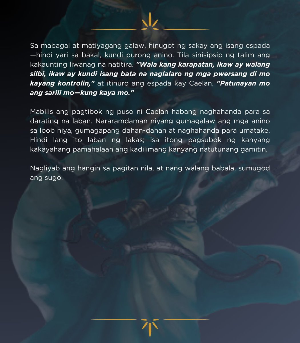 ㅤ

ㅤㅤㅤㅤㅤㅤ𝕮𝖔𝖓𝖘𝖔𝖗𝖙 𝖔𝖋 𝖙𝖍𝖊 𝕹𝖎𝖌𝖍𝖙ㅤ
ㅤ                             Kabanata XIV
ㅤ                            #EnigmaPlots

ㅤ