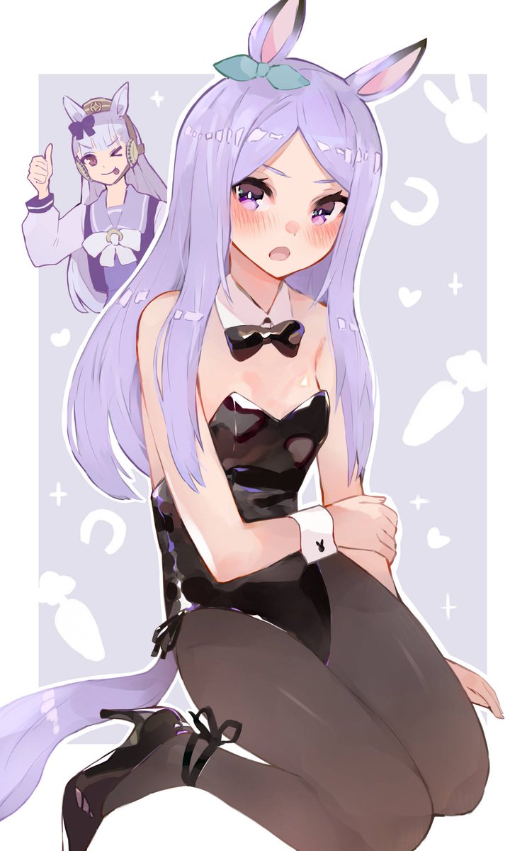 ウマ娘「結構前に描いたバニーマックイーンちゃん!#ウマ娘#バニーの日 」|ばな@ウマ娘本新刊🍈さん委託中！のイラスト