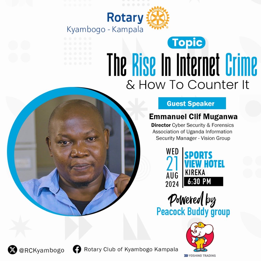RCKyambogo's tweet photo. 41 years ago the internet was born and in the 21st century information travels around the world in seconds then ever before. With high speed communication &amp; wireless devices comes crime. How do we manage that gap? Please join us fo fellowship and findout! https://t.co/yaxwc4NIka