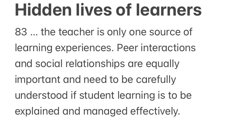 I’m trying to build my networks on Bluesky where I’ve just set up timinwinchester.bsky.social
I’m posting a series of thoughts on some of my summer reading, starting with Graham Nuthall’s Hidden Lives of Learners. Connect with me there to find out more about quote 6 below #twittereps