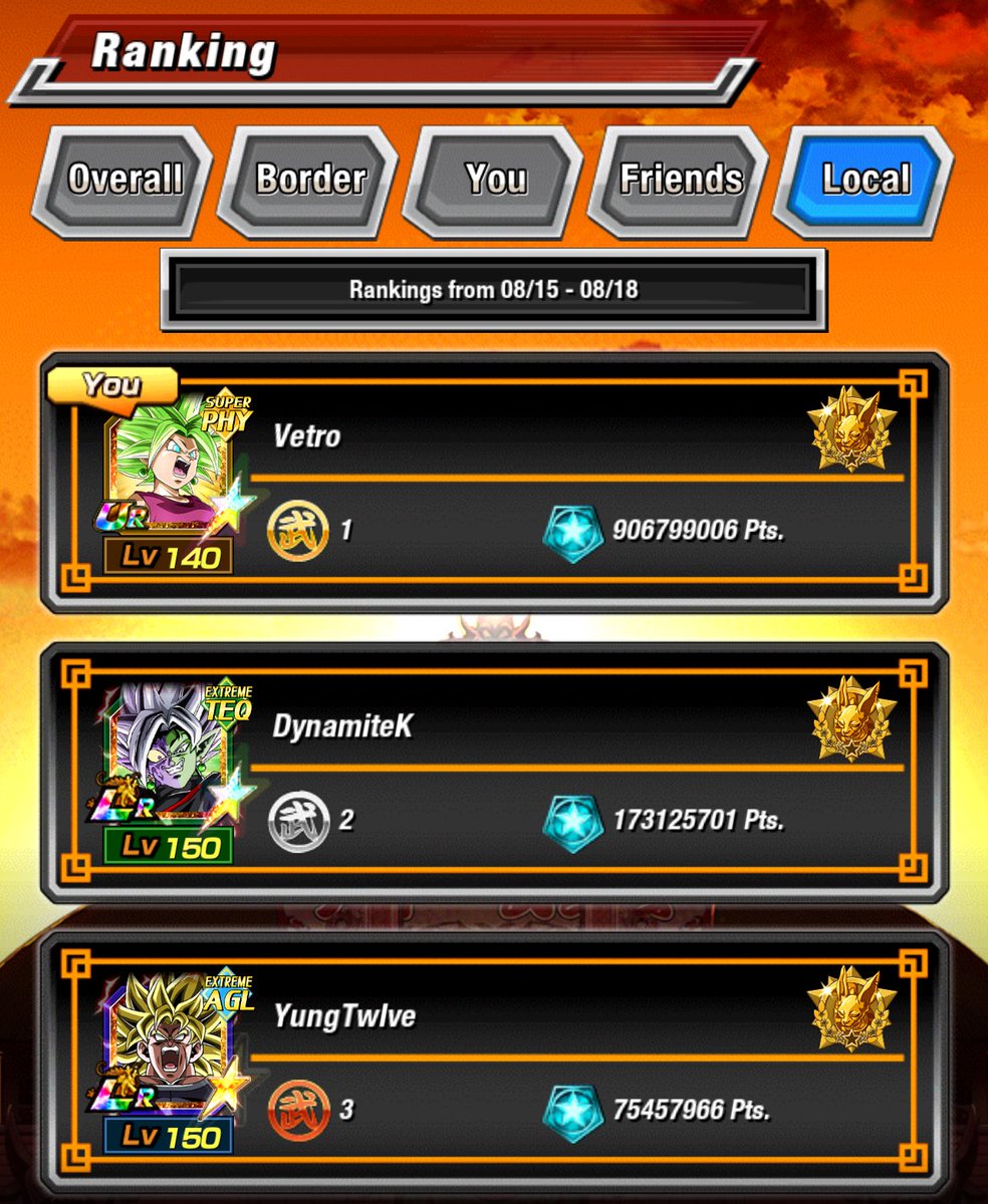 🥈IN WORLD TOURNAMENT

<a href="/dokkan_global/">Dragon Ball Z Dokkan Battle</a> <a href="/omatsu/">omatsu</a> you will never make me grind like this again. I've peaked 😌
