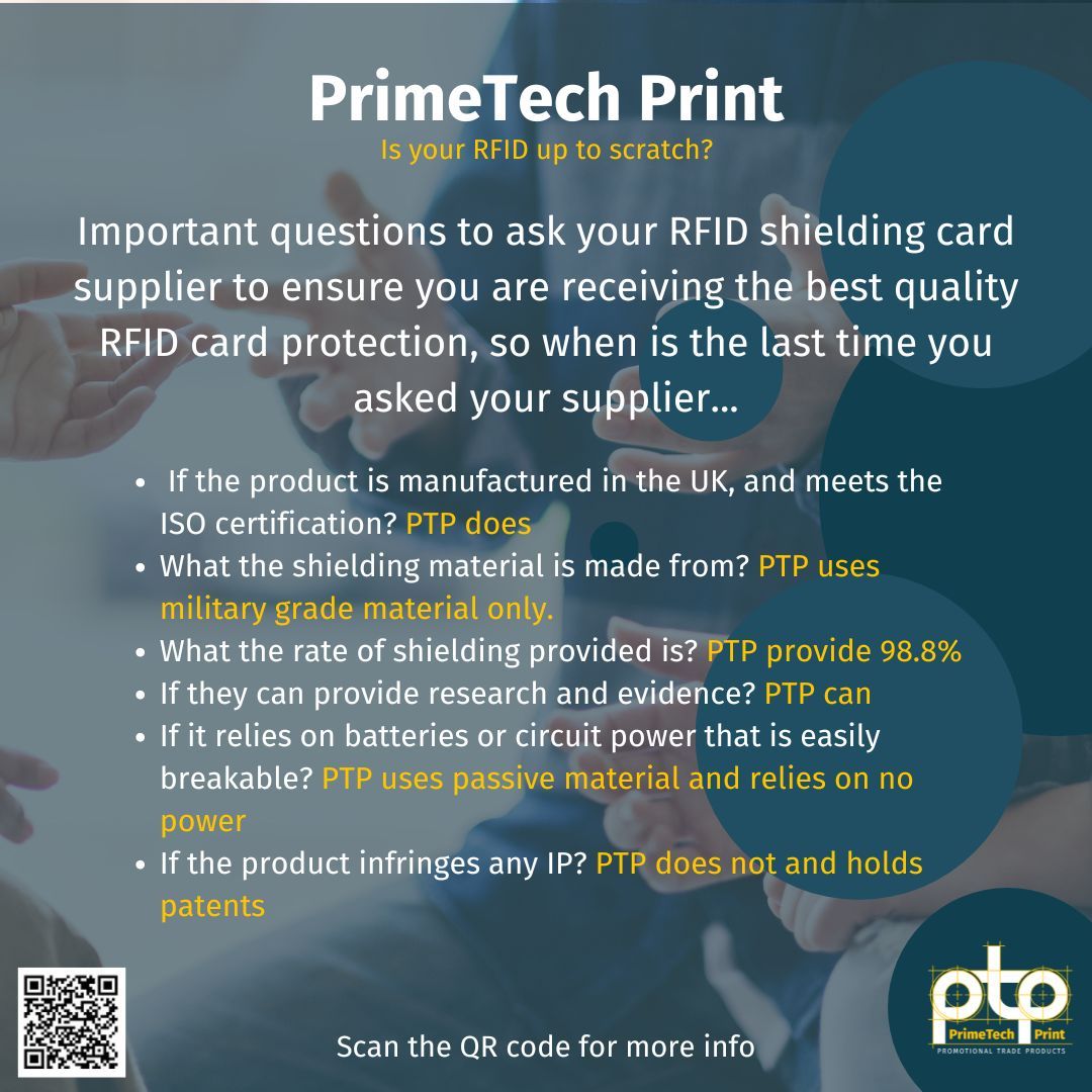 PrimeTechPrint's tweet image. Calling all Promo Distributors! - It is important to us at PrimeTech Print that we keep you educated, so what questions should you be asking before you make a payment? 🤔 

Scan the QR code for more information. 😊 

#Theft #PrimeTechPrint #Educational