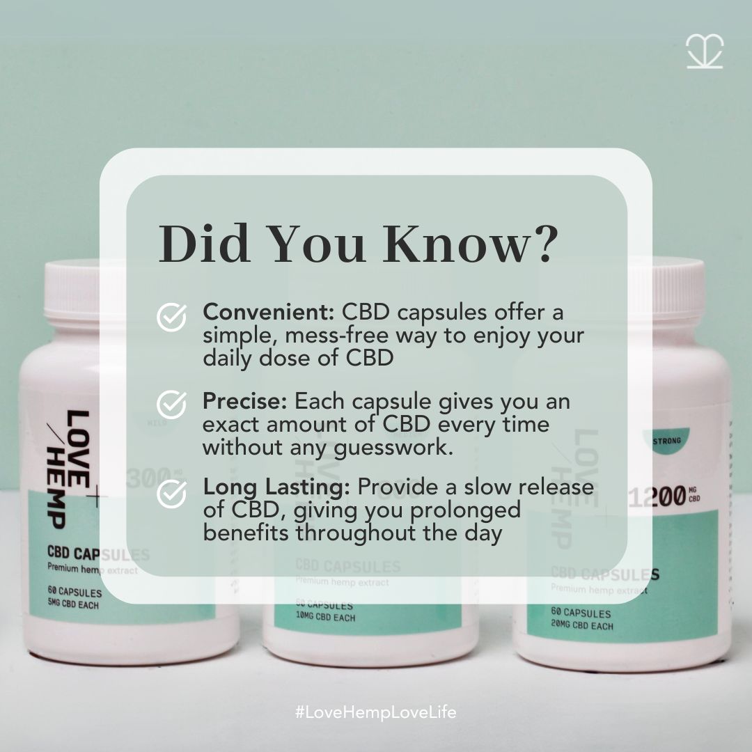 Convenient, precise, and long-lasting. #CBD capsules are the perfect addition to your wellness routine 🌿💊 

Shop now &amp; save 30% in our Bank Holiday Sale!

bit.ly/3WSP7CL 🔗