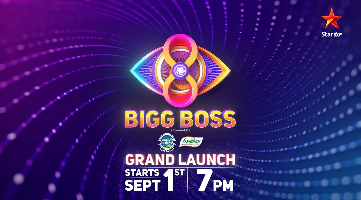 ottguru2's tweet image. #BigBoss8 GRAND LAUNCH SEPTEMBER 1
EVENING 7:00PM @StarMaa @DisneyPlusHSTel @DisneyPlusHS